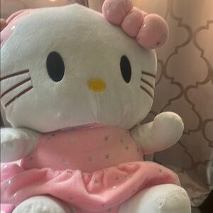 Hello Kitty Pink and White Stuffed Animal Plush